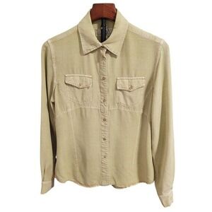 Vintage Ryan Michael Pale Green Boutique Western Snap Shirt S Coastal Cowgirl‎